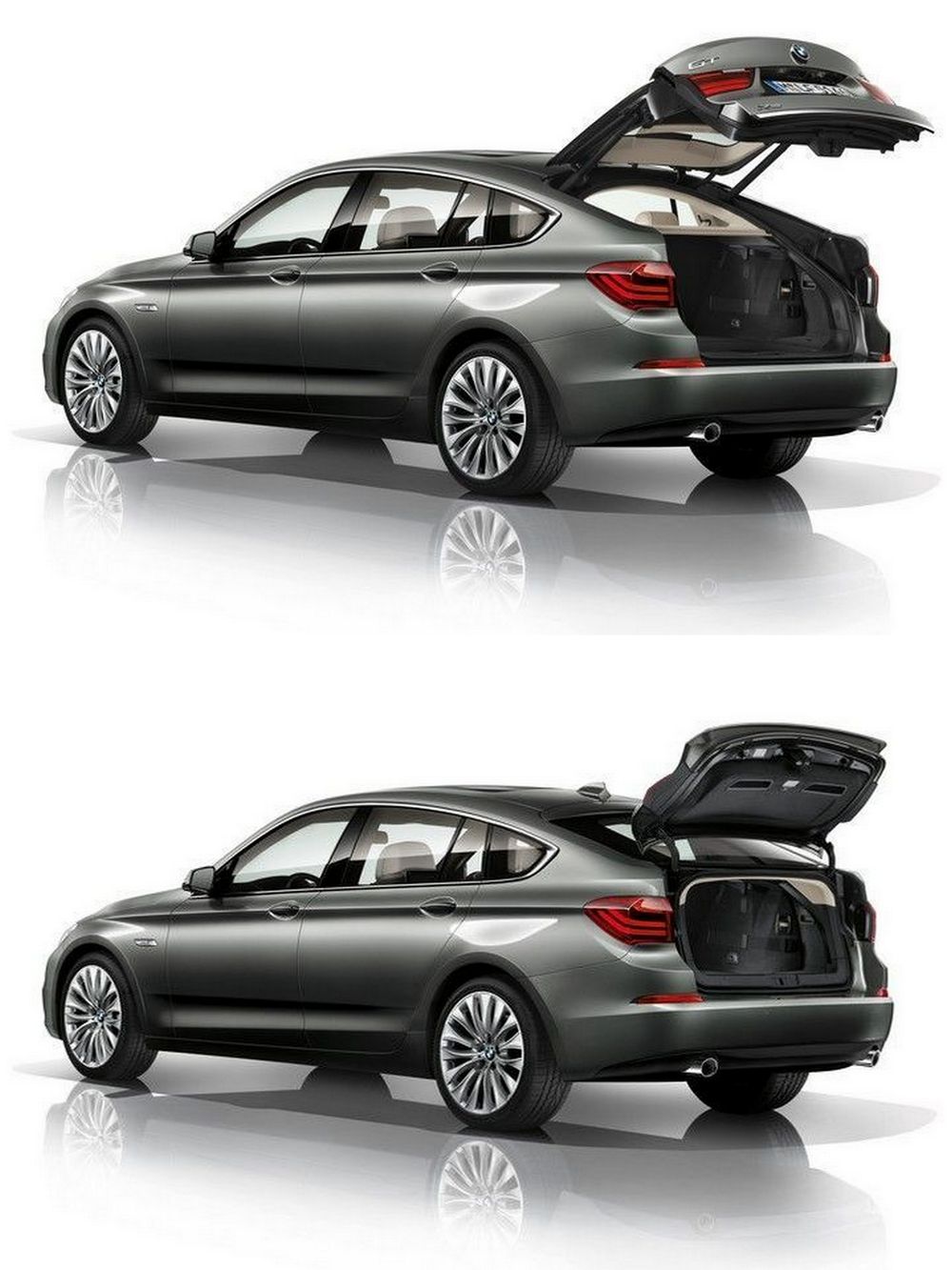 BMW 5 Series Gran Turismo - trunk, two options for opening the tailgate